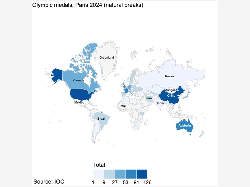 Classed Choropleth (Natural Breaks)